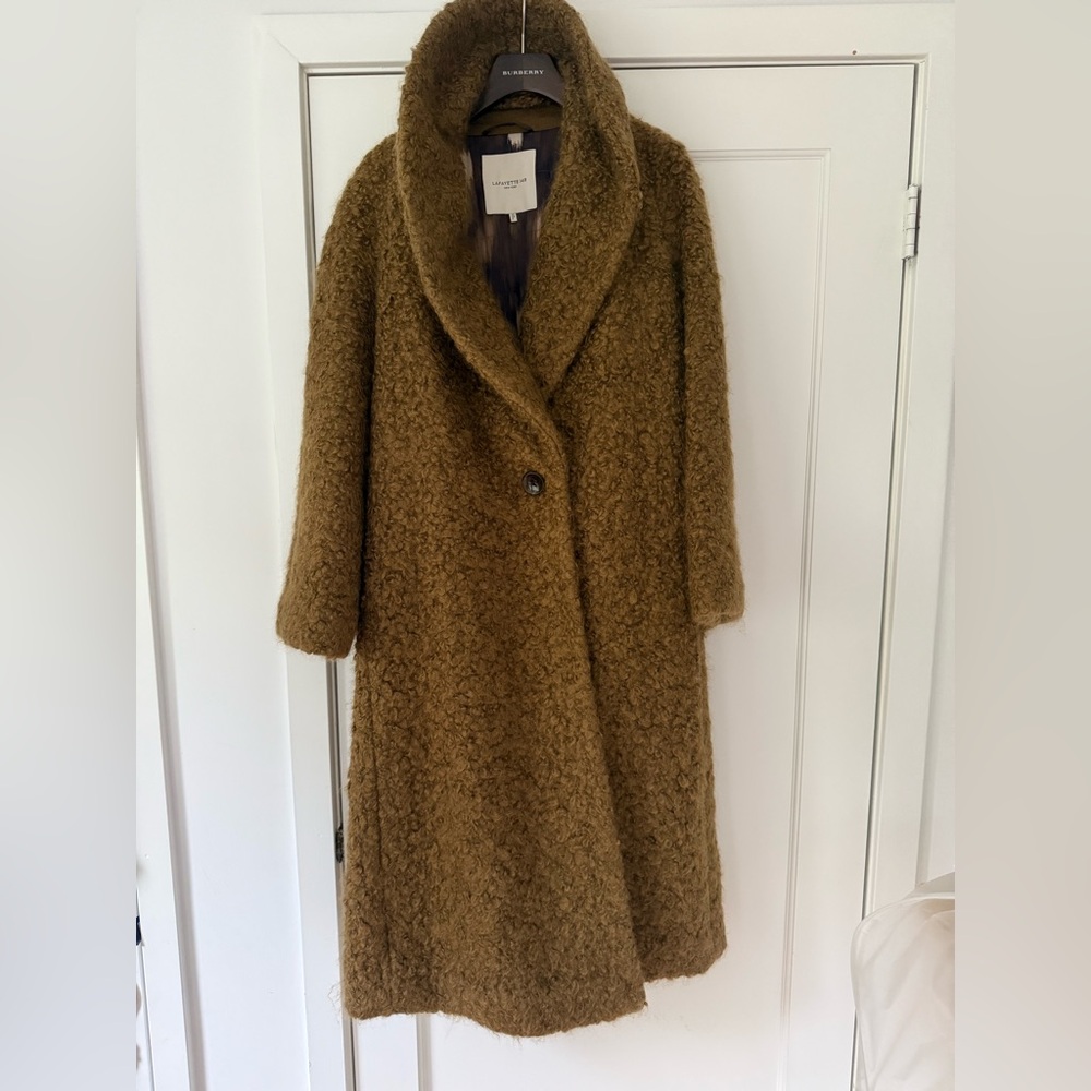 Lafayette 148 Mohair Faux Fur Coat